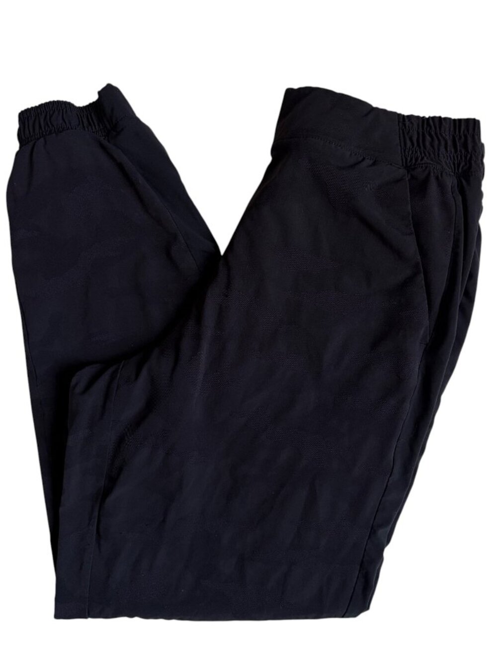 Athleta Brooklyn Textured Lined Joggers (Black Camo) - Size 10